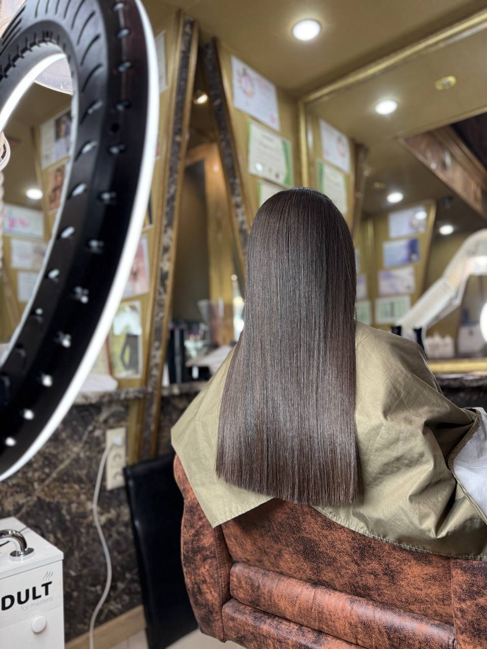 Результат ухода для волос